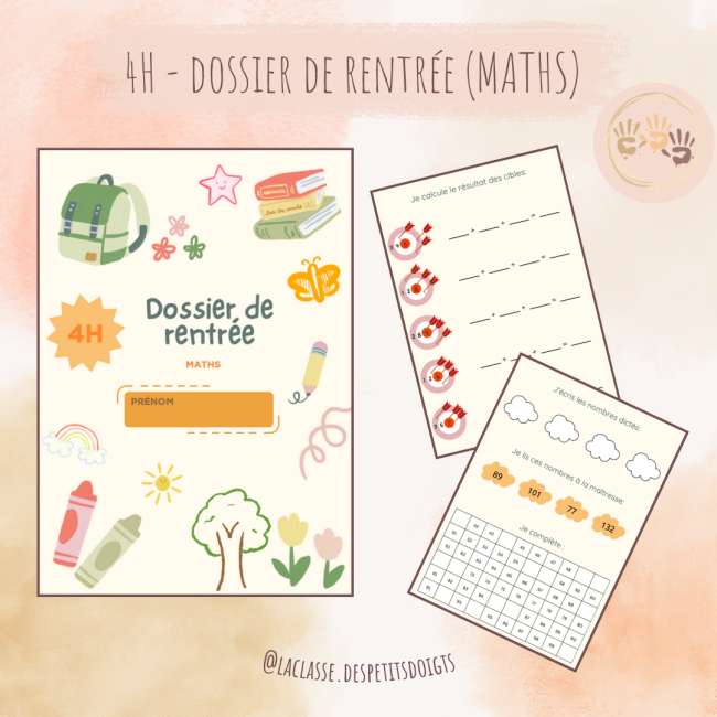 4H - dossier de rentrée (maths)