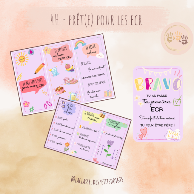 4H: flyers pour préparer les ECR