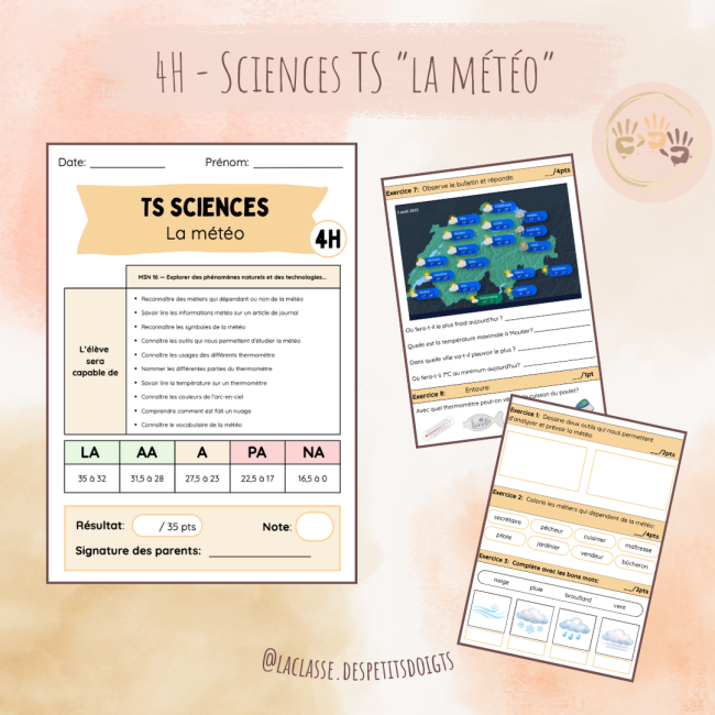 4H: Sciences TS "la météo"