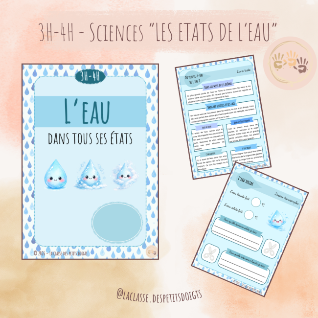3H-4H: Sciences "les états de l'eau"