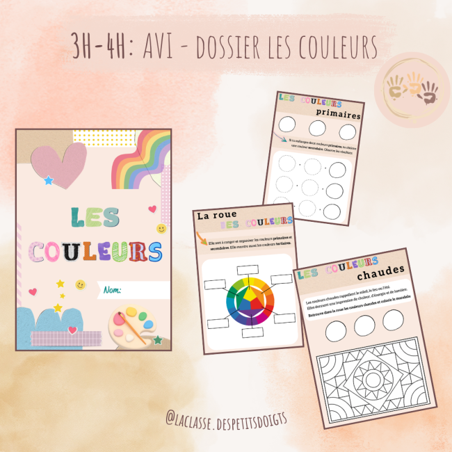3H-4H: Arts visuels - Dossier les couleurs