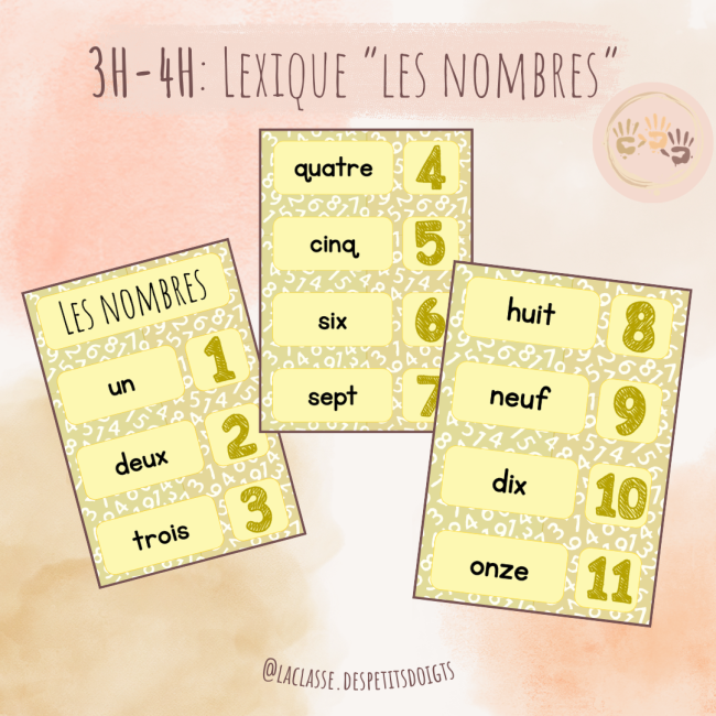 3H-4H: Lexique "les nombres"